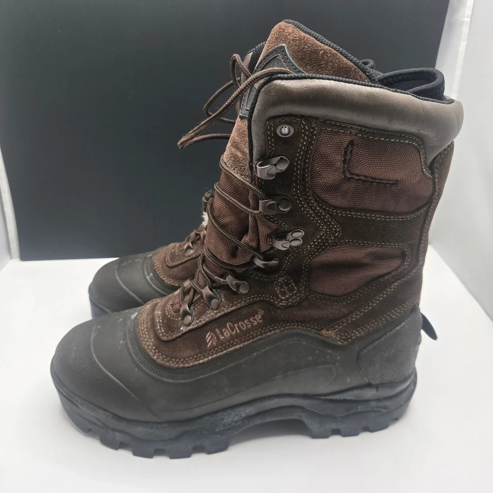 LaCrosse Snowdrift PFT Hunting Boots 1000G Thinsulate 9M Brown Winter Insulated